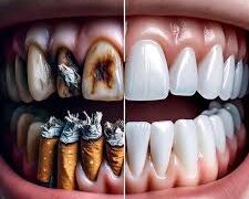 تأثیر سیگار بر دندان ها و لثه ها